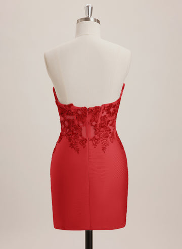 Sheath/Column V-Neck Short Jersey Mini Dress With Sequins